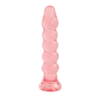 Analplug Crystal Jellies schlank Pink 12,7 x Ø 2,5 cm