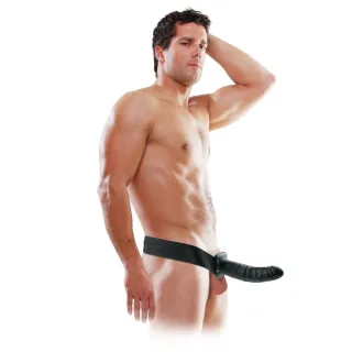 Strap-on Hollow Schwarz 20 cm