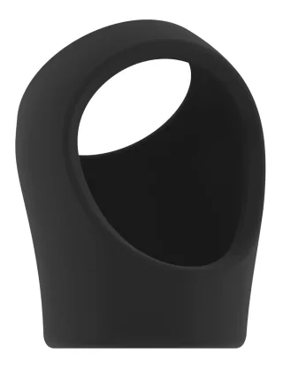 Penisring mit Hodenriemen Schwarz