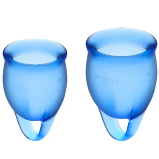 Intimpflege Feel Confident Menstrual Cup Dunkelblau 15 + 20 ml