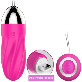 Vibro-Ei Sweety Spiral mit Fernbedienung Rosa