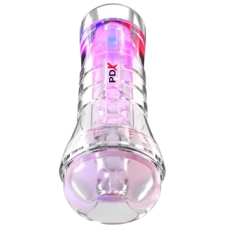 Masturbator Viewtube XXL mit LED transparent 27,3 cm