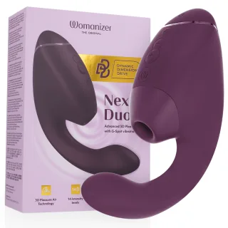 Duo Next Klitoris- und G-Punkt-Stimulator Lila-Schwarz