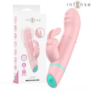Rabbit-Vibrator Intense Alvin mit rollender Bewegung Rosa 18 x 6,2 cm