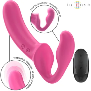 Vibrator Amy Doppelvibrator Rosa Fernbedienung 20 cm