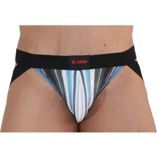 Jockstrap 009 Mehrfarbig/Schwarz – Größe XL