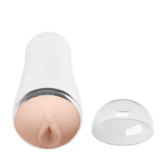 Masturbator Trish 3D Vagina im Becher Weiß 18,5 x 7,8 cm