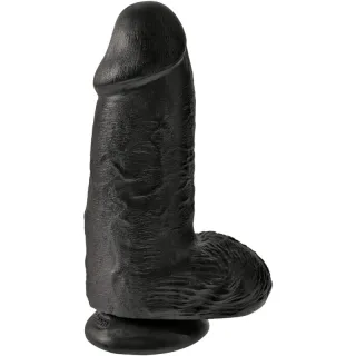 Dildo Realistisch Dick Schwarz 18 x 7,6 cm
