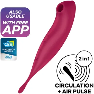 Vibrator Twirling Pro+ Air Pulse Stimulator & App Rot