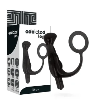 Vibrierender Prostata-Analplug Schwarz 10 x 3,4 cm