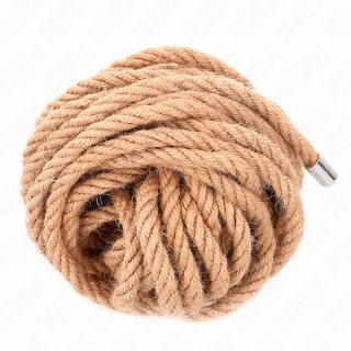 Fesselset Hanfseil mit Metallkopf 10 Meter