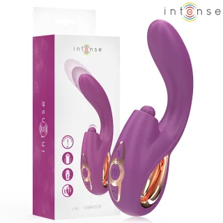 G-Punkt-Vibrator Intense Lali mit Stoß-, Klopf- und Vibrationsfunktion Lila