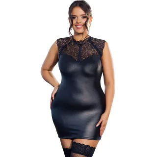 Kleid Sexy Lederkleid L/XL