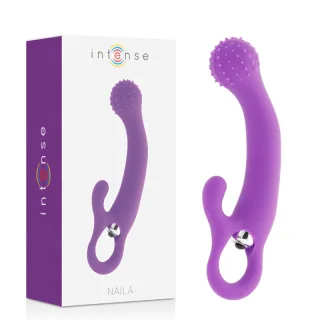 Rabbit-Vibrator Naila Vibrierendes Silikonflieder 17,5 x 3,5 cm