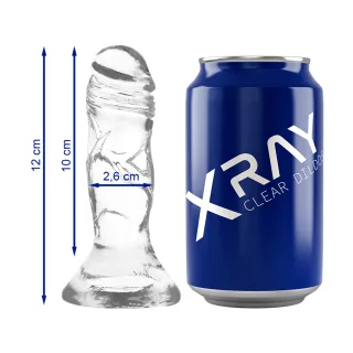 Realistischer Dildo Klarer Hahn Transparent 12 x 2,6 cm