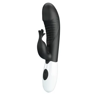 Rabbit-Vibrator High Tech Rasmussen mit 30 Funktionen Schwarz