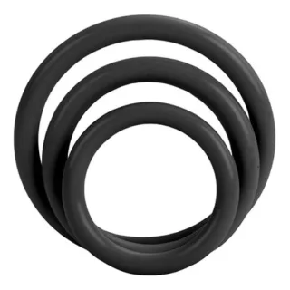 Penisring Tri-Rings Schwarz Ø 3 cm