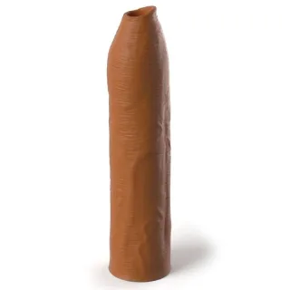 Penishülle Uncut Silicone Penis Enhancer Karamell