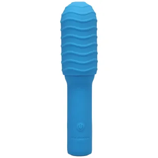 Vibrator Pocket Rocket Elite mit Silikonhülle Blau 12,5 x Ø 2,5 cm