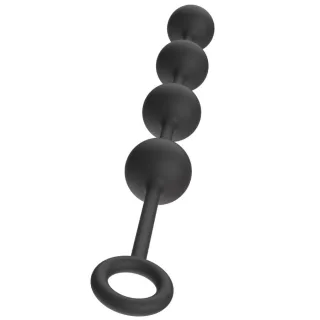 Analkette Hidden Desire Extreme schwer L Schwarz 39 x Ø 4 cm