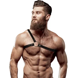 Herren Harness mit Gekreuzten Schultern aus ÖkLeder