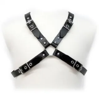 Schnallen-Harness für Männer Schwarz