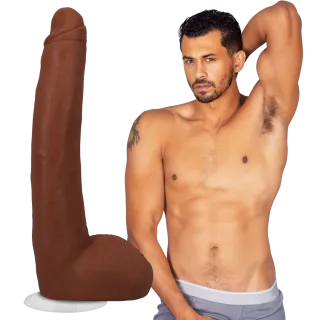 Realistischer Dildo Signature Cocks Alex Jones Braun 23,5 x Ø 5,1 cm