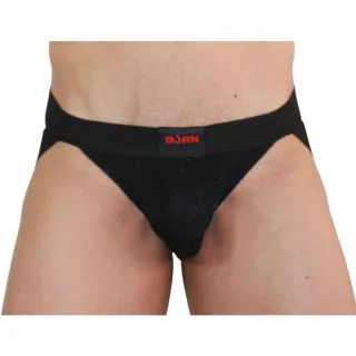 Jockstrap 003 Glänzend Schwarz – Größe XL