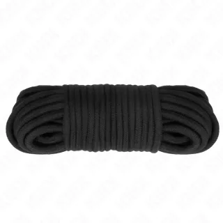 Fesselset Baumwollseil 20 Meter Schwarz