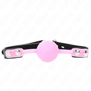 Knebel Leuchtender Silikonball Schwarz