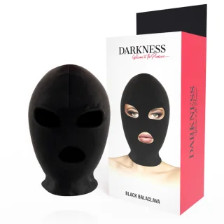 Maske Sturmhaube mit Augen- und Mundöffnung Schwarz