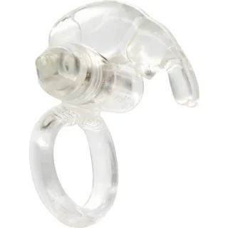 Penisring mit Vibration und Hase Transparent