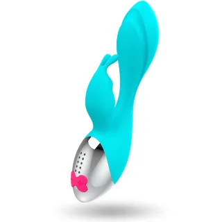 Rabbit-Vibrator Happy Loky Miki Türkis 19,5 x Ø 5 cm