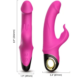 Rabbit-Vibrator Meteor Rotator Fuchsia