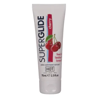 Gleitgel Hot Superglide essbar Kirsche auf Wasserbasis 75 ml