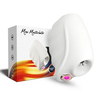 Masturbator Master Transparent mit Vibration