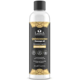 Massageöl Luxuria Quintessence mit Hanfsamenöl Vanille 150 ml