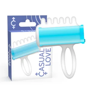 Auflegevibrator Finger-Stimulator Blau
