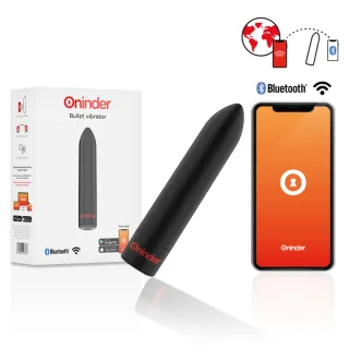 Bullet-Vibrator Berlin 9 Modi mit App-Steuerung Schwarz 2 x 2 cm