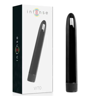 Vibrator Intense Vito mit glattem Schaft Schwarz