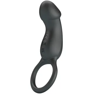 Penisring Trae Vibrationsring mit Schwarzem Stimulator