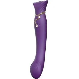 G-Punkt-Vibrator Queen Pulse Wave Lila 21,6 x 4,2 cm