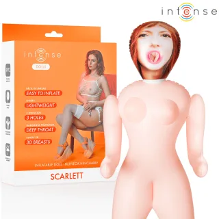 Liebespuppe Intense Scarlett aufblasbar mit drei Öffnungen