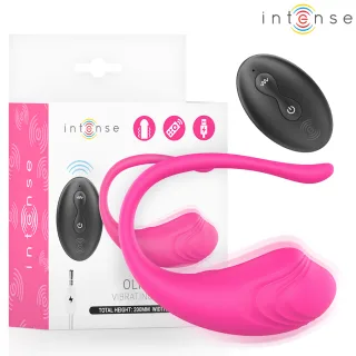 Ei-Vibrator Intense Olivia mit Fernbedienung Pink 8 x 3,6 cm