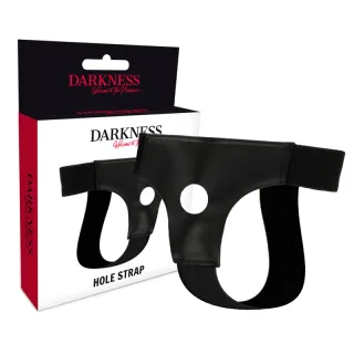 Harness Strap-on aus Kunstleder mit Ring Schwarz Ø 3,5 cm