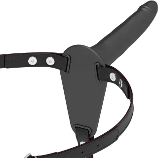 Strap-on Schwarzes Silikon 15 cm