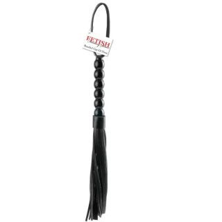 Peitsche Beaded Cat O' Nine Tails Schwarz 20 cm