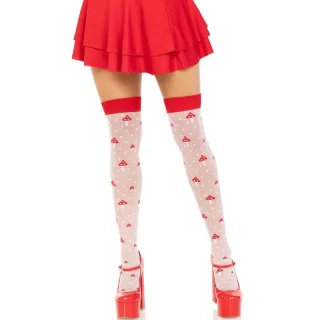 Strümpfe Pilz Hohe Socken Rot/Weiß