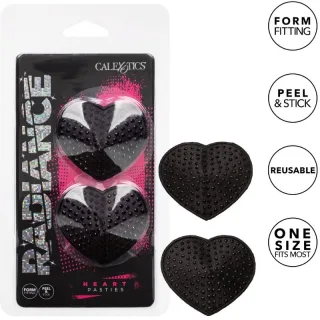 Nippelpasties Radiance Herzförmig mit Juwelen
