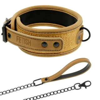 Halsband Origin Collar and Leash Beige